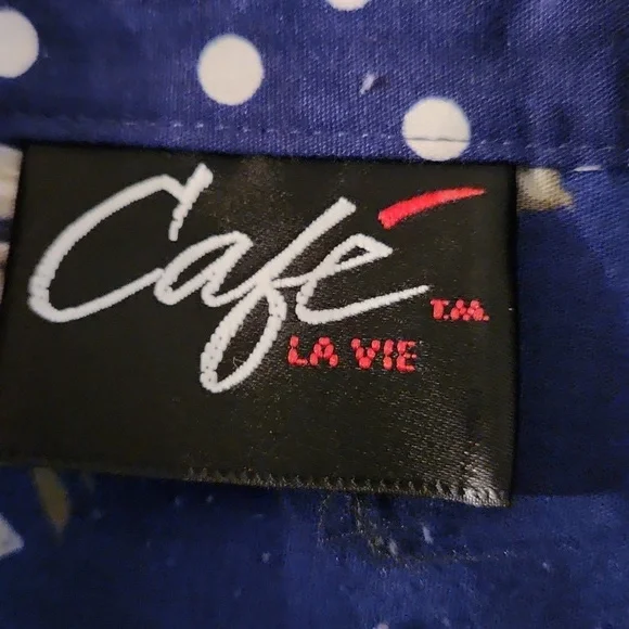 Vintage Cafe LaVie Misses blouse - appr Size XL (16/18)  Bust 44" - Picture 3 of 4